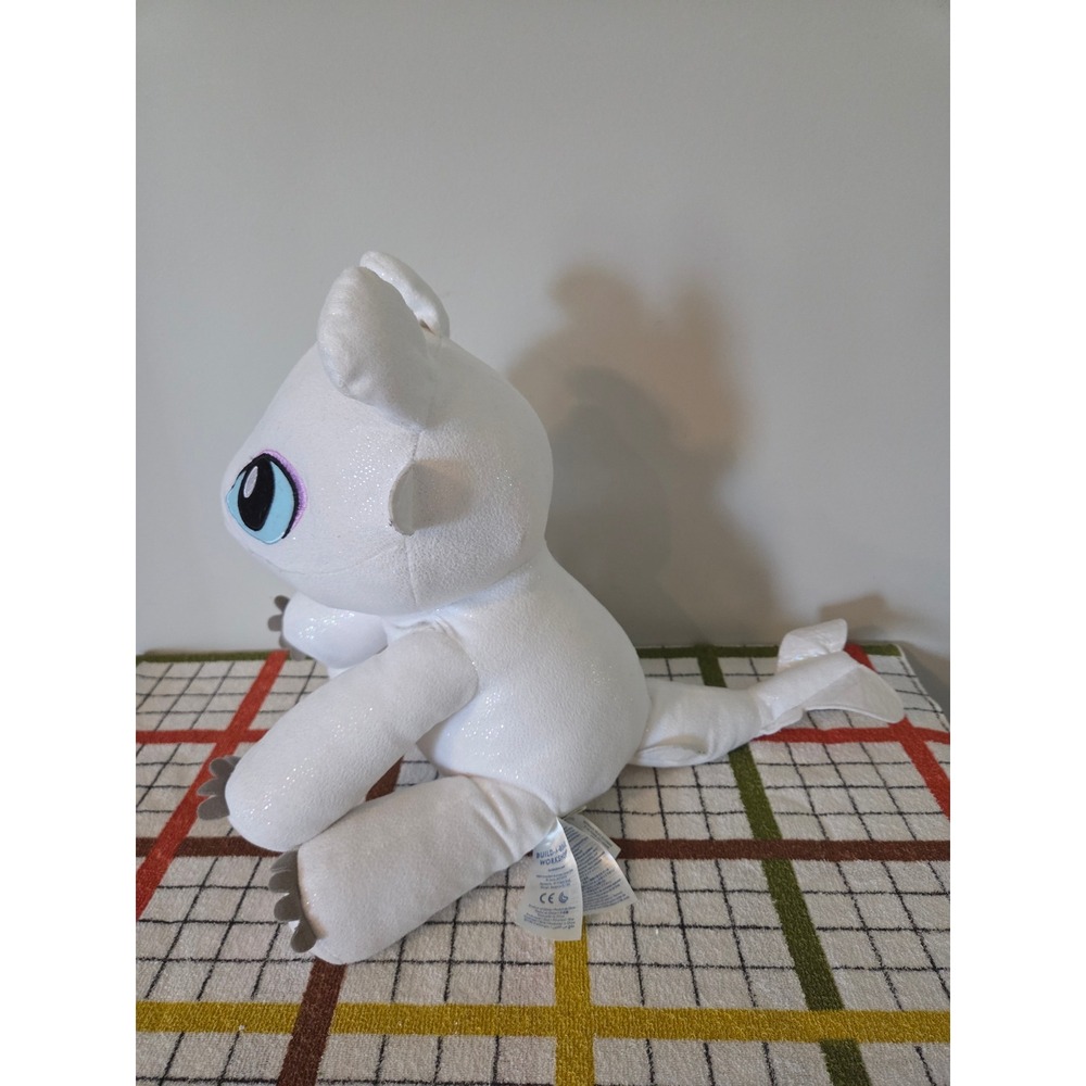 Build A-Bear Light Fury Plush How to Train Your Dragon Hidden World White 12in - Picture 2 of 9